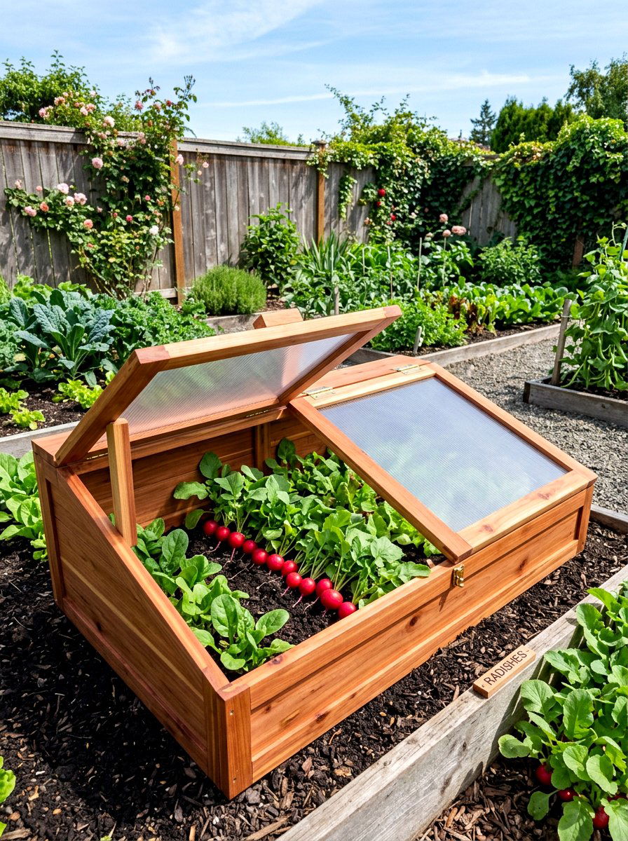 Cedar Cold Frame - 30 cold frame garden ideas