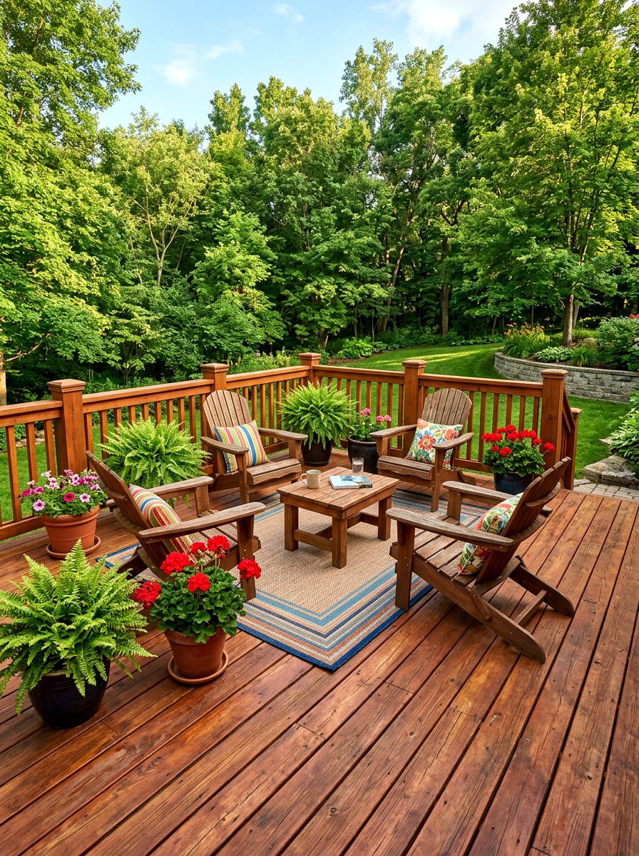 Cedar Deck - 30 backyard deck ideas
