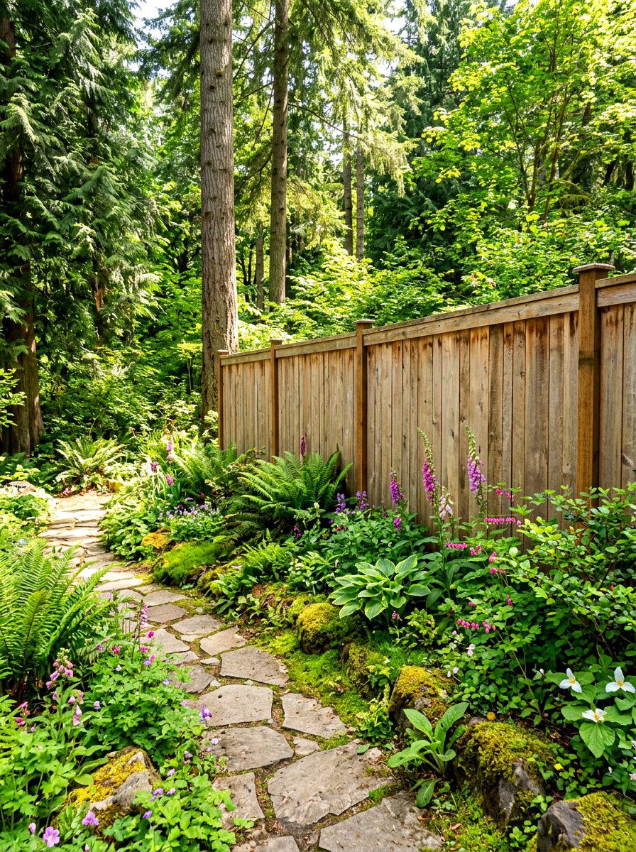 Cedar Fence Landscaping - 30 fence landscaping ideas