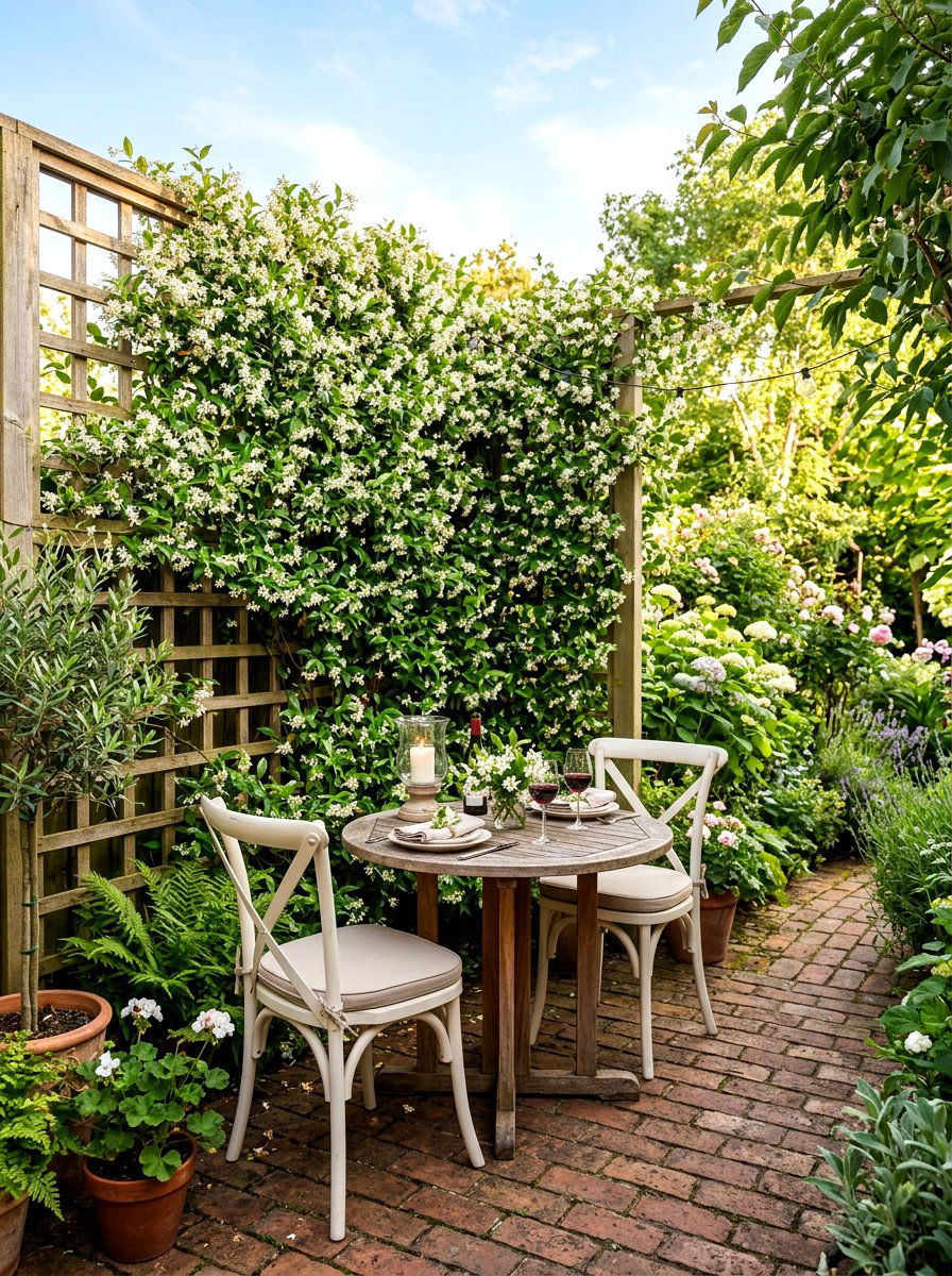Cedar Lattice Panel - 30 patio date night ideas