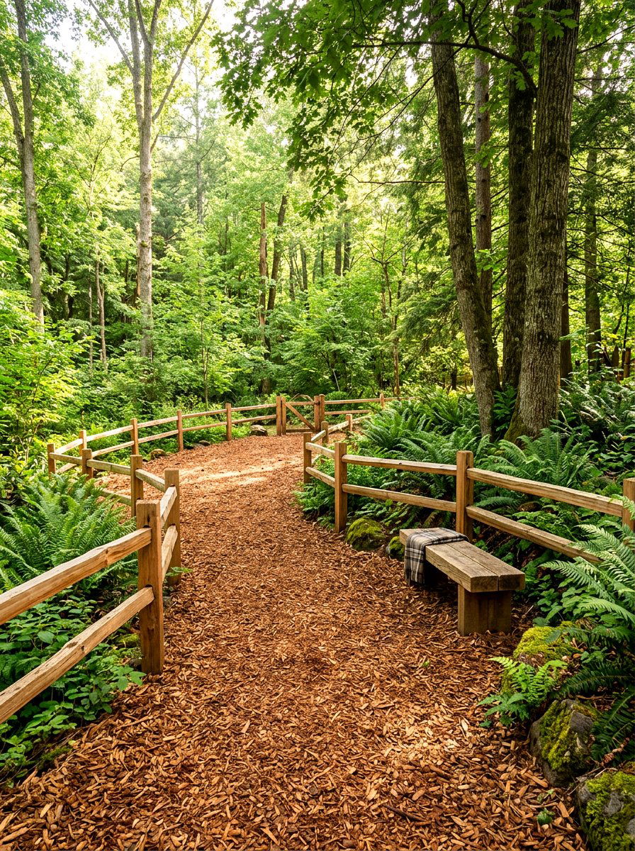 Cedar Mulch Dog Run - 30 backyard dog run ideas