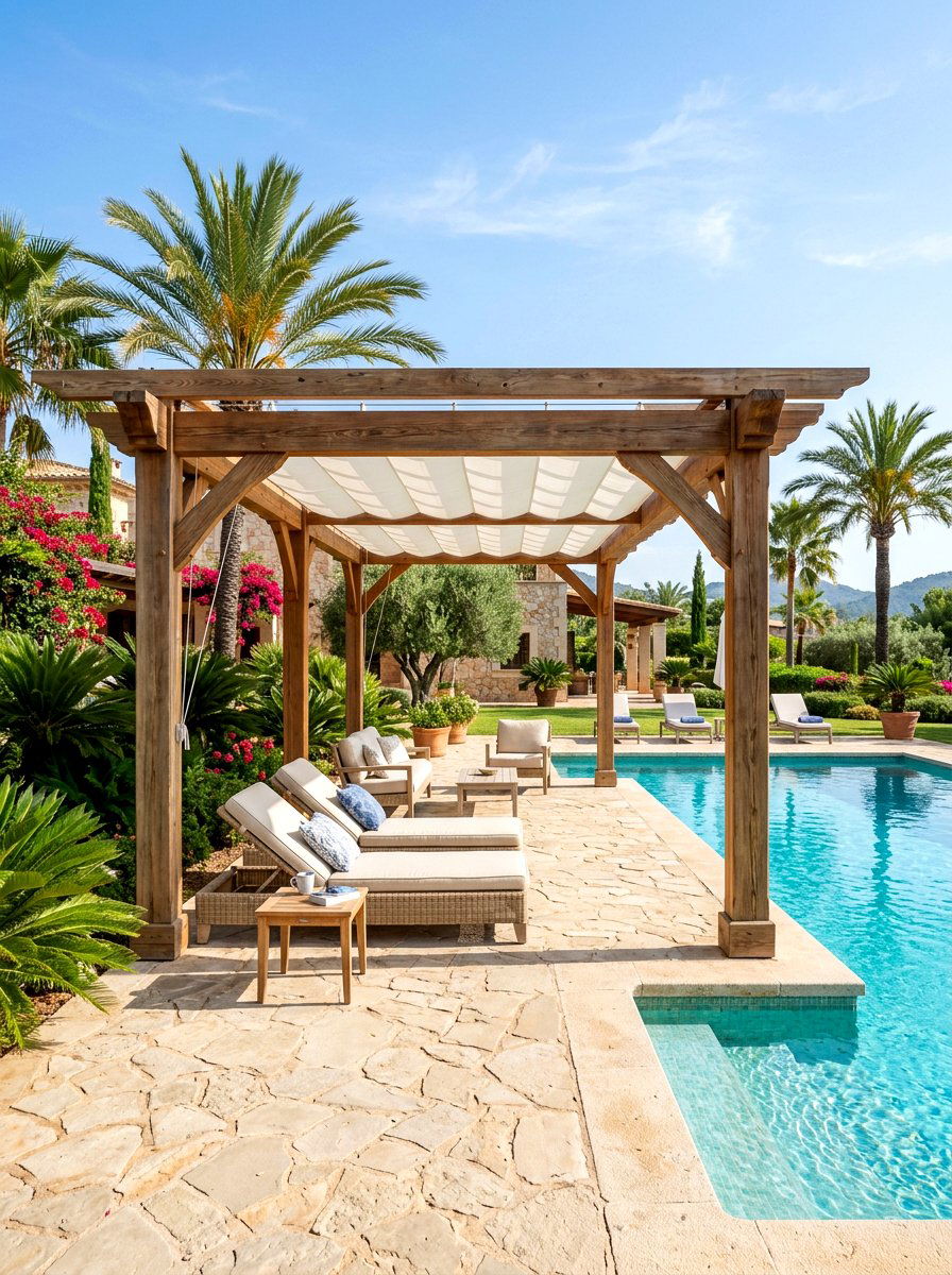 Cedar Pergola With Canopy - 30 cedar pergola ideas