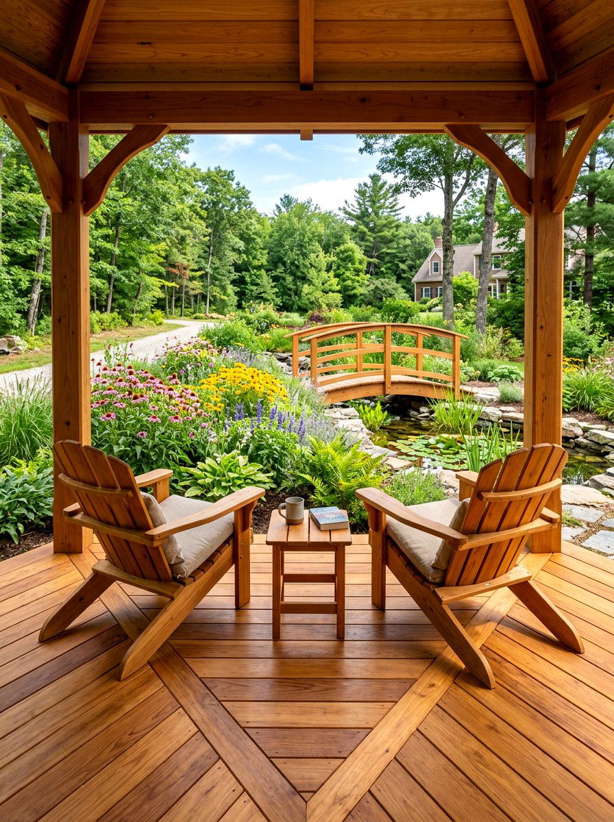 Cedar Plank Gazebo Floor - 30 gazebo floor ideas