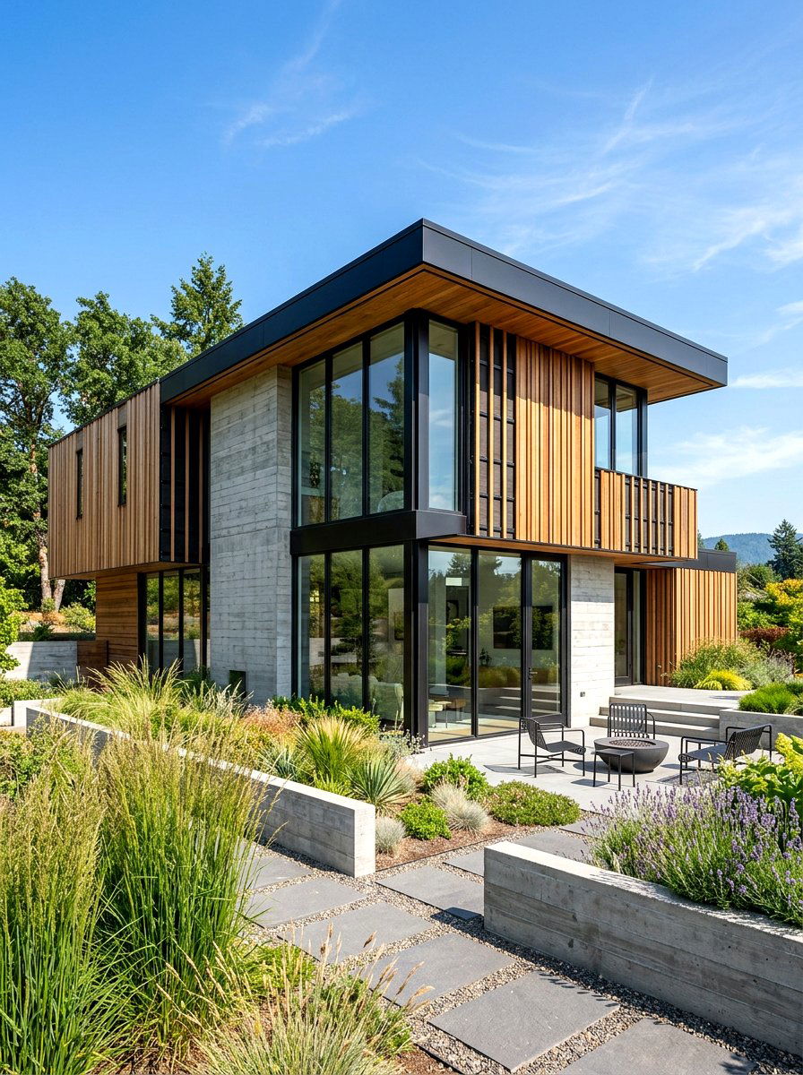Cedar Rain Screen System - 30 cedar siding exterior ideas