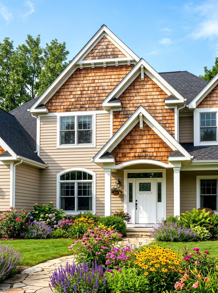 Cedar Shake Accents On Gables - 30 cedar shake curb appeal ideas