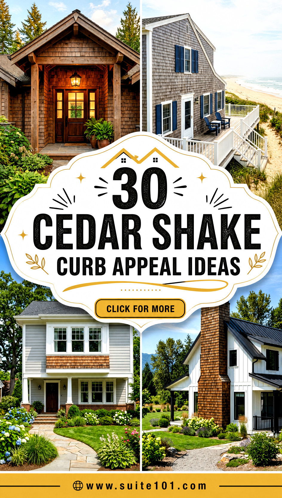 Cedar Shake Curb Appeal Ideas 30 Stunning Exterior Looks - Cedar Shake Curb Appeal Ideas: 30 Stunning Exterior Looks