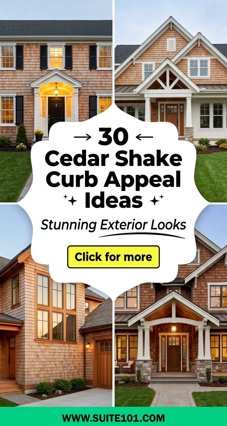 Cedar Shake Curb Appeal Ideas 30 Stunning Exterior Looks - Cedar Shake Curb Appeal Ideas: 30 Stunning Exterior Looks