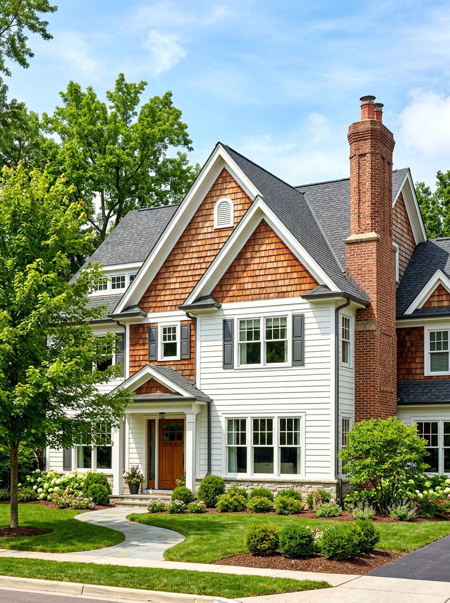 Cedar Shake Gables - 30 cedar shake exterior ideas