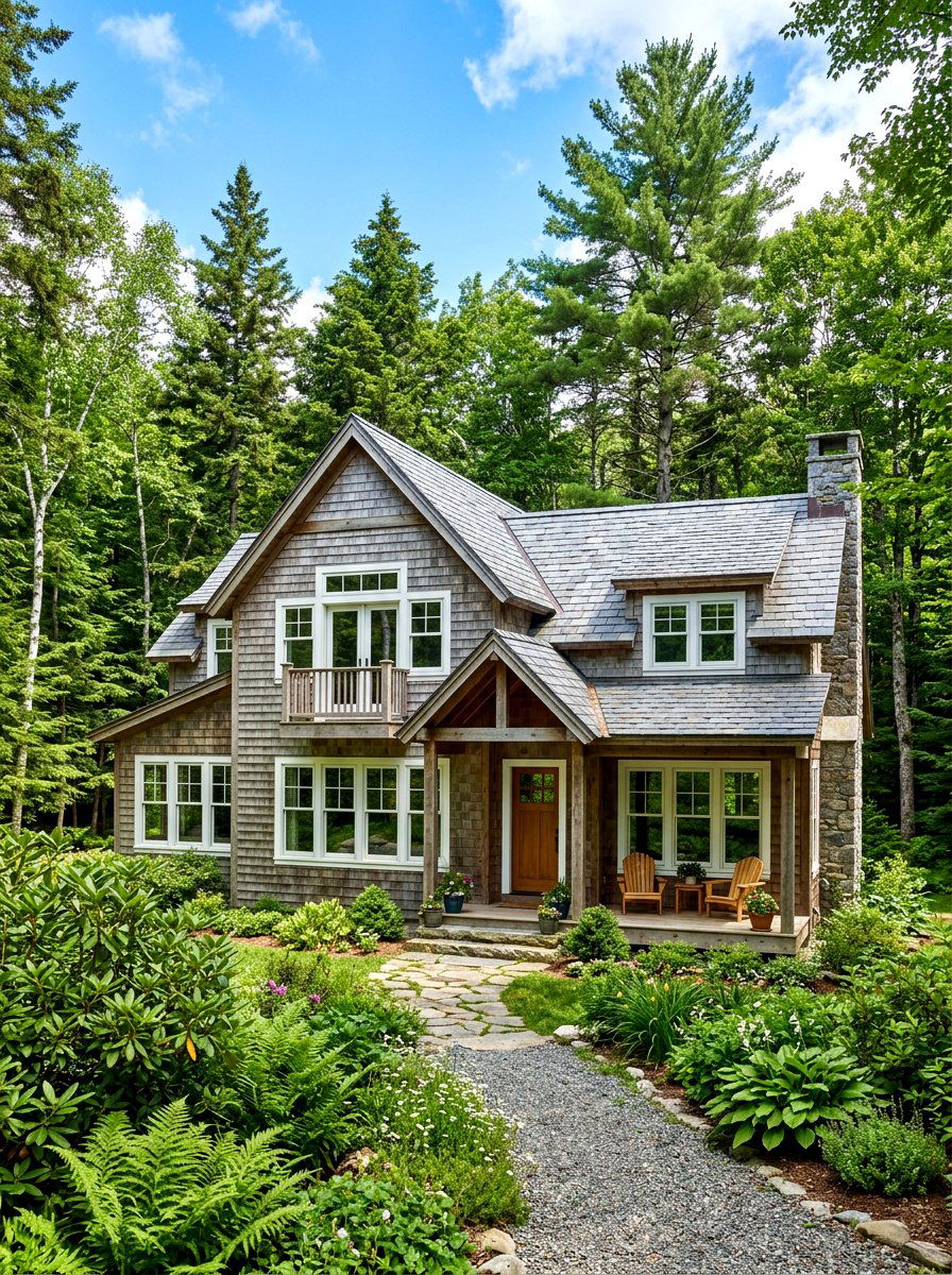 Cedar Shake Mountain House - 30 mountain house exterior ideas