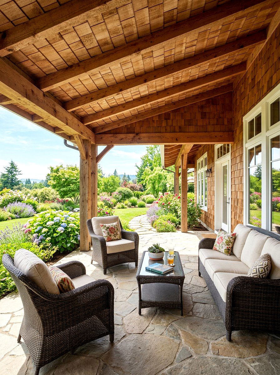 Cedar Shake Porch Elements - 30 cedar shake curb appeal ideas