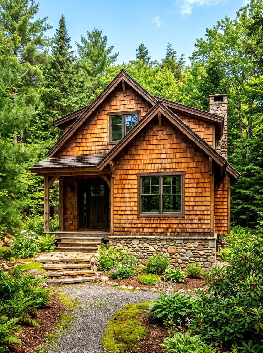 Cedar Shake Siding - 30 cottage exterior ideas
