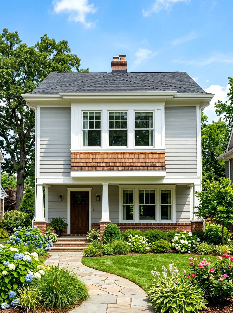 Cedar Shake Window Accents - 30 cedar shake curb appeal ideas