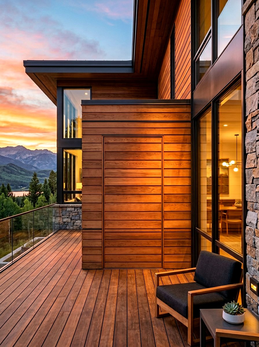 Cedar Siding Storage Closet - 30 outdoor broom closet ideas