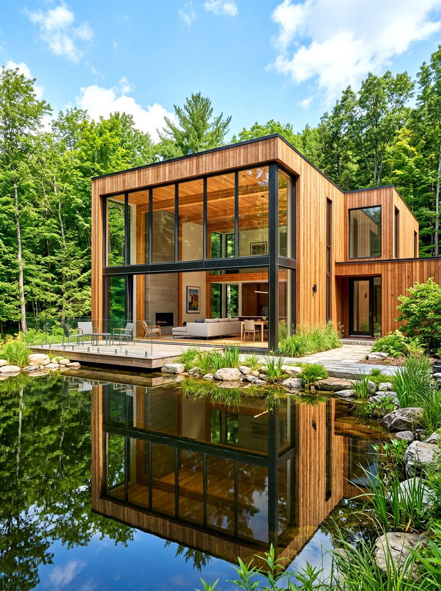 Cedar Siding With Glass Walls - 30 cedar siding exterior ideas