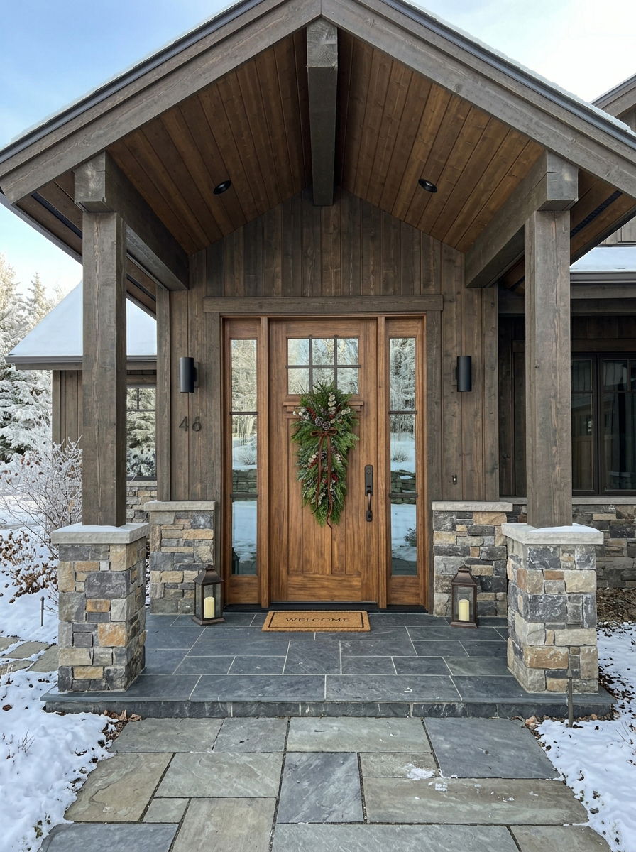 30 Winter Greenery Decor Ideas for Fresh, Frosty Front Halls