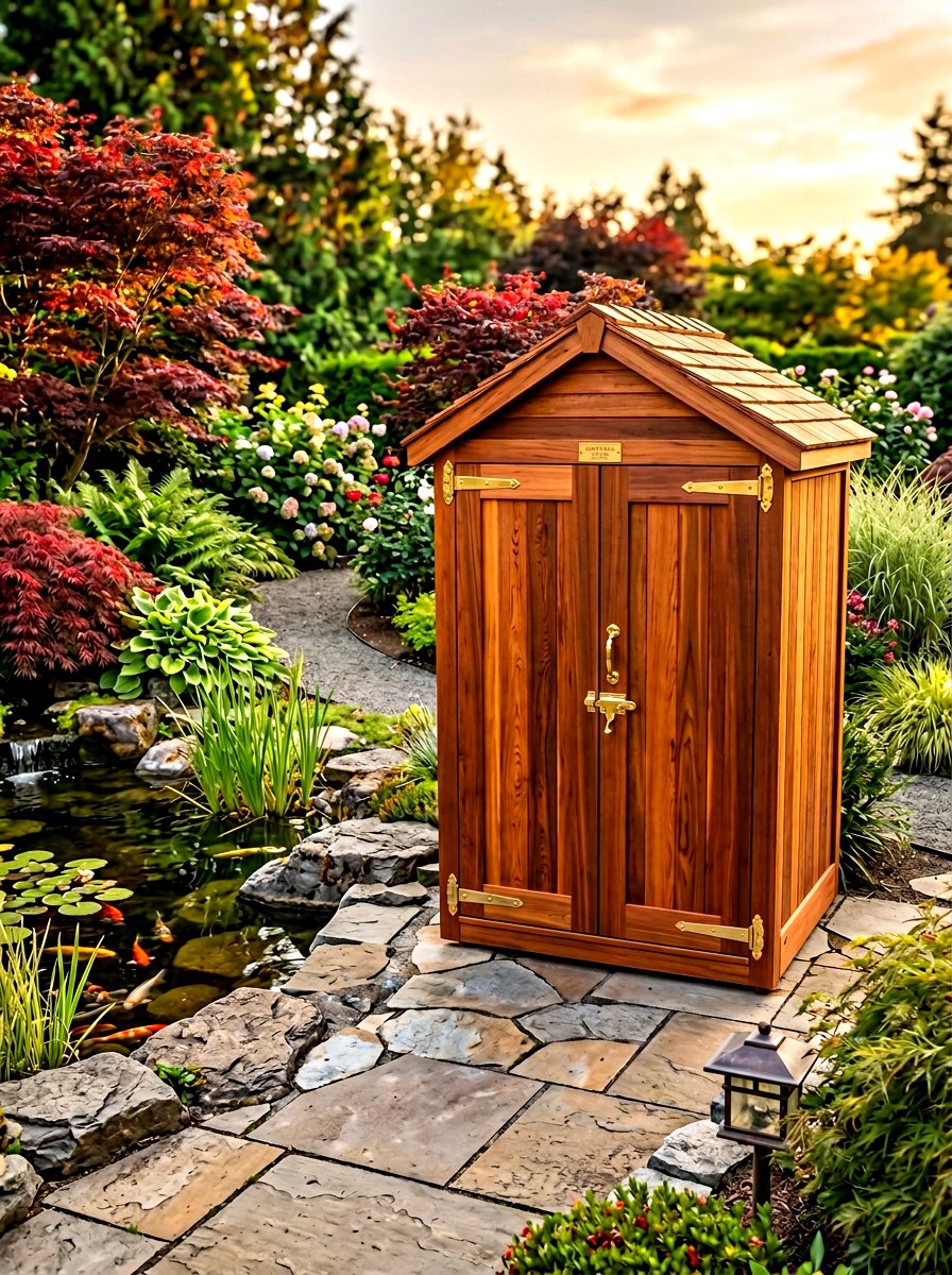 Cedar Wood Bike Storage - 30 bike storage shed ideas