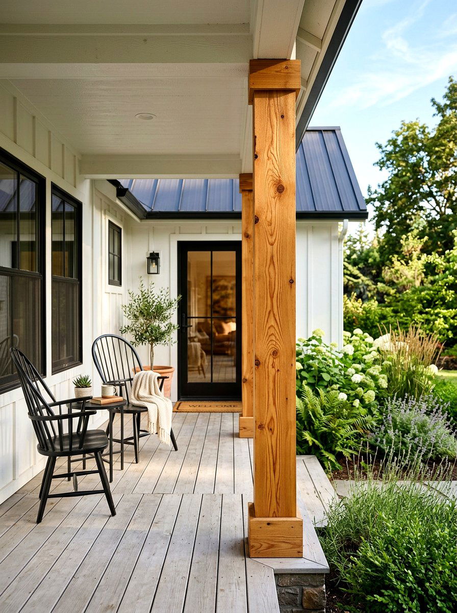 30 Porch Columns Decor Ideas to Elevate Your Front Entrance - Suite 101