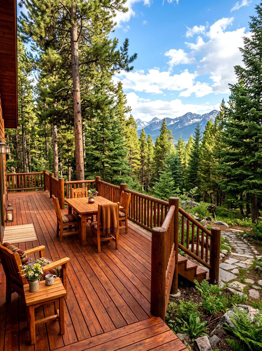 Cedar Wood Deck - 30 detached deck ideas