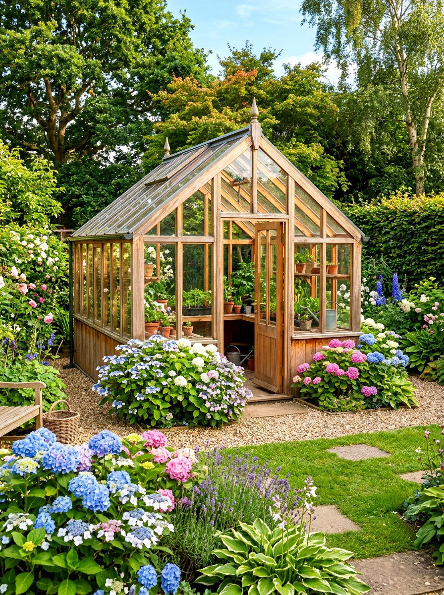 Cedar Wood Greenhouse - 30 small greenhouse ideas