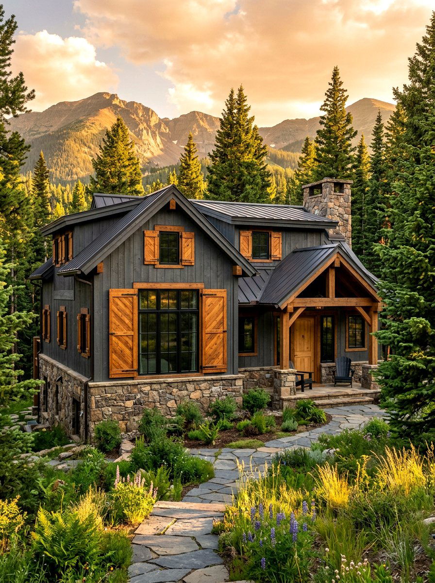 Cedar Wood Shutters - 30 shutters color ideas