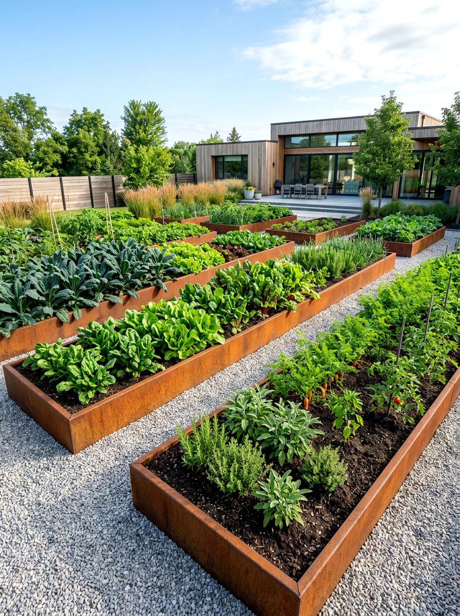 Cedar Wood Slat Wall - 30 modern vertical garden ideas