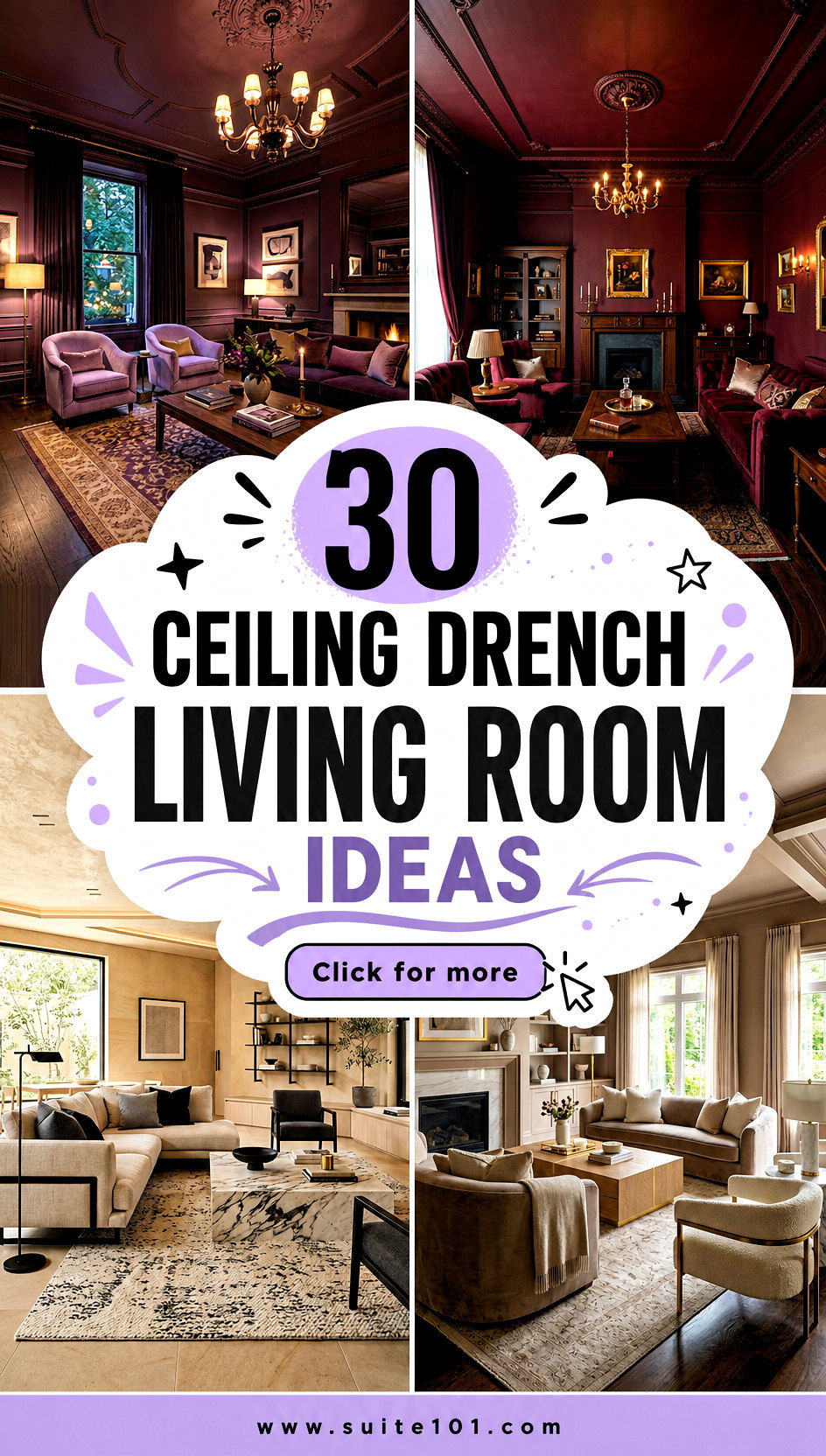 Ceiling Drench Living Room Ideas 30 Dramatic Color-Soaked Looks - Ceiling Drench Living Room Ideas: 30 Dramatic Color-Soaked Looks