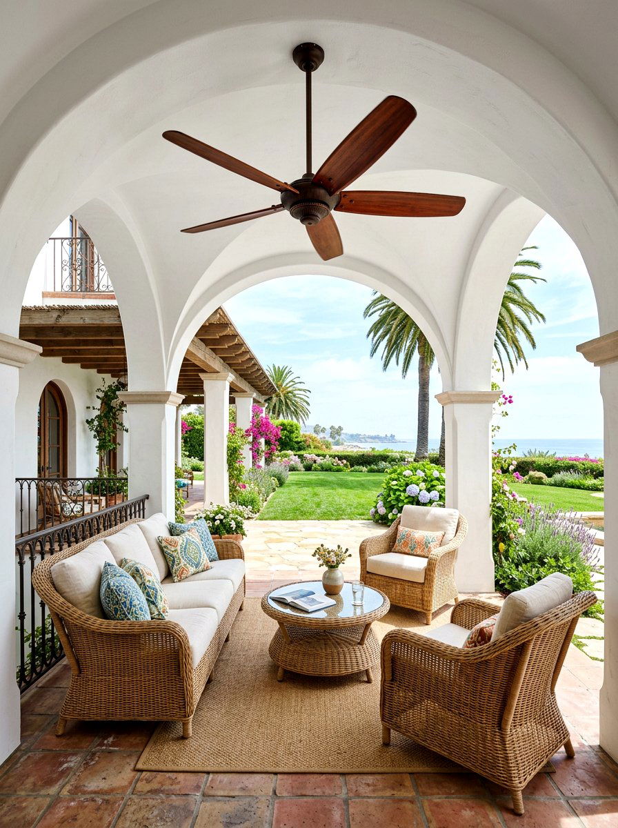 Ceiling Fan - 30 loggia ideas