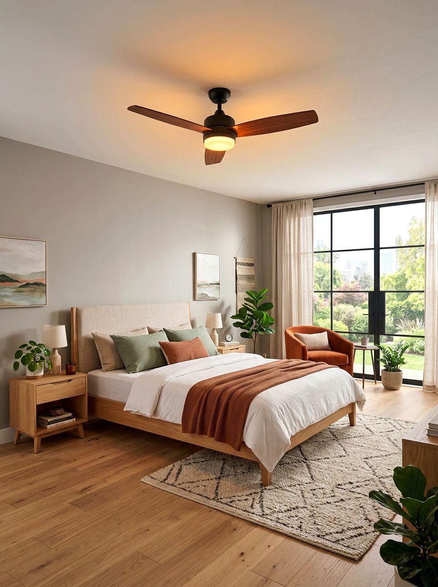 Ceiling Fan With Tunable Light Kit - 30 circadian lighting bedroom ideas