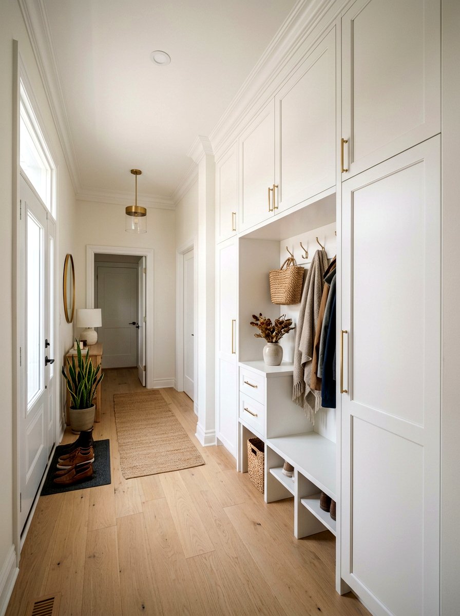 Ceiling Height Entryway Cabinet - 30 slim foyer storage ideas