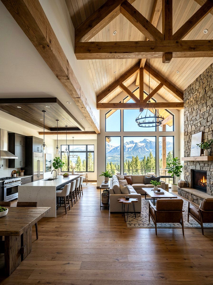 Ceiling Height Variation - 30 semi open floor plan ideas
