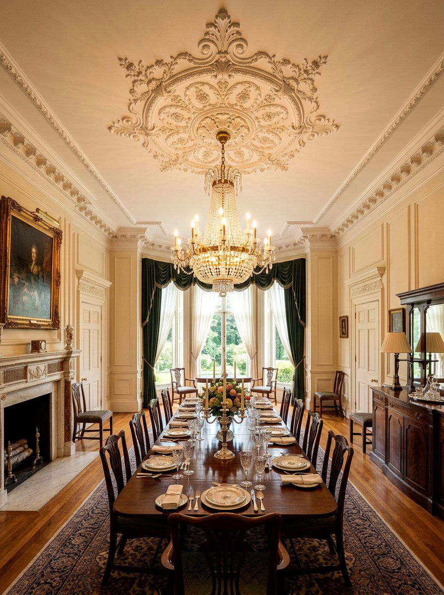 Ceiling Medallion Dining - 30 formal dining room ideas