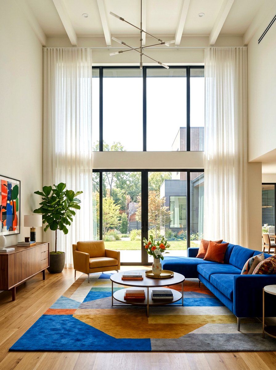 Ceiling Mount Curtain Rod - 30 curtain rod styling ideas