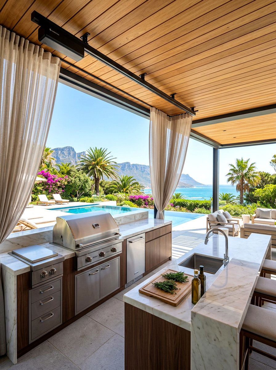 Ceiling Mount Outdoor Curtain Rod - 30 outdoor curtain rod ideas