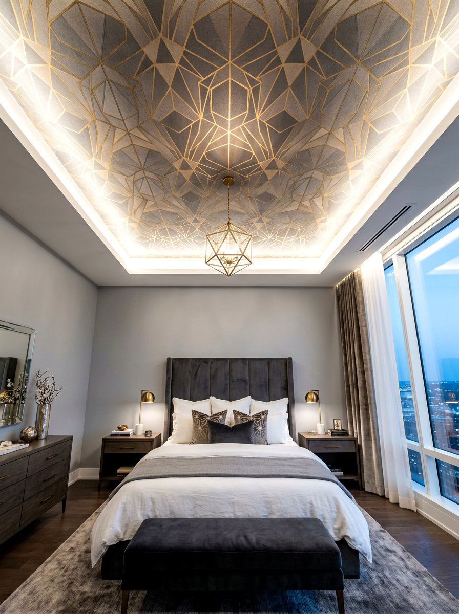 Ceiling Wallpaper - 30 removable wallpaper room ideas