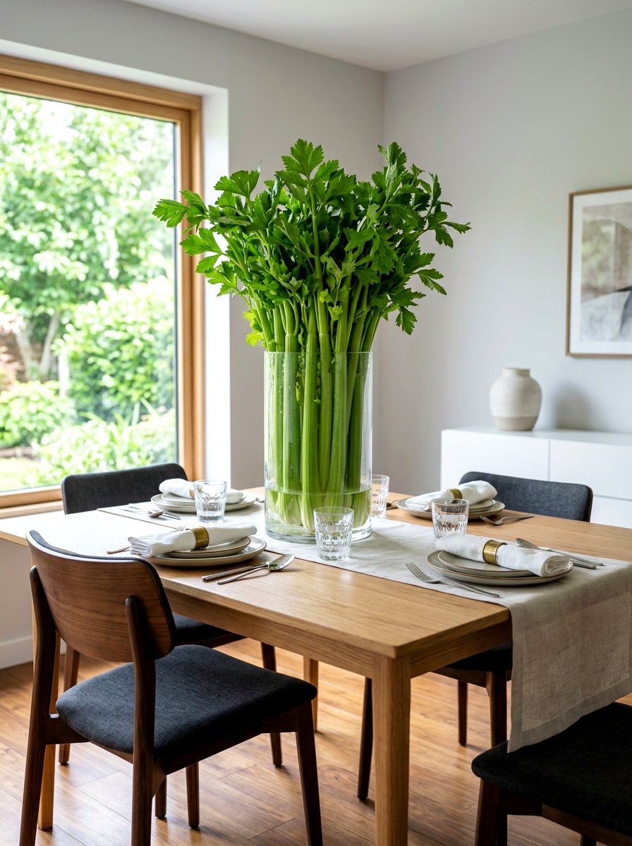 Celery Stalk Centerpiece - 30 vegetable centerpiece ideas