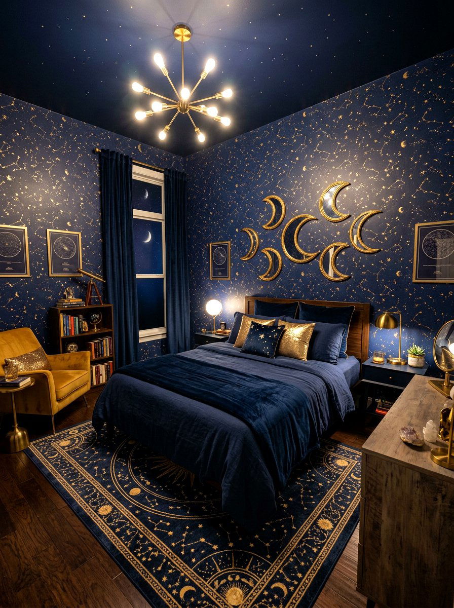 Celestial Bedroom - 30 tween girl bedroom ideas