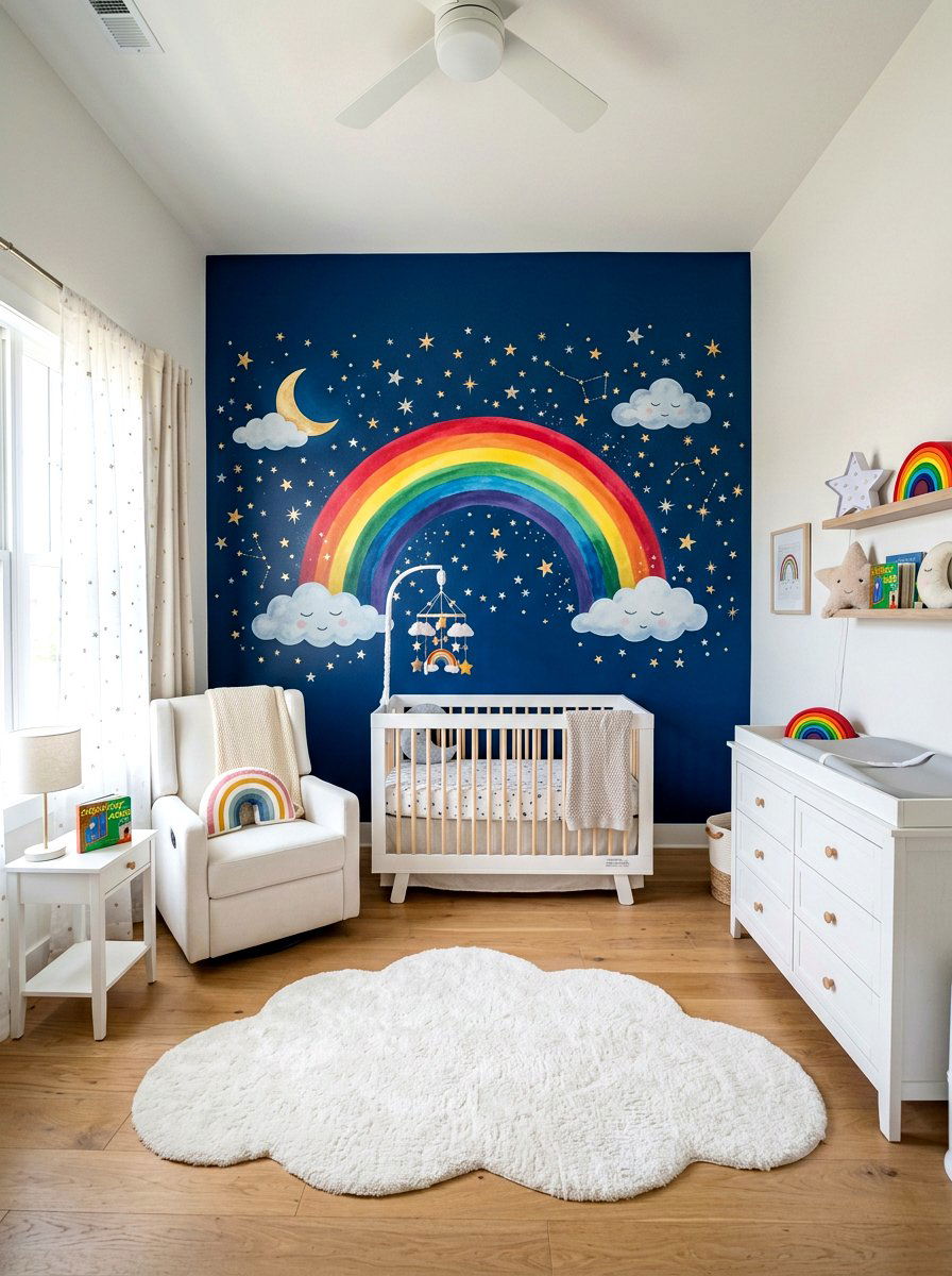 Celestial Rainbow Nursery - 30 rainbow nursery ideas