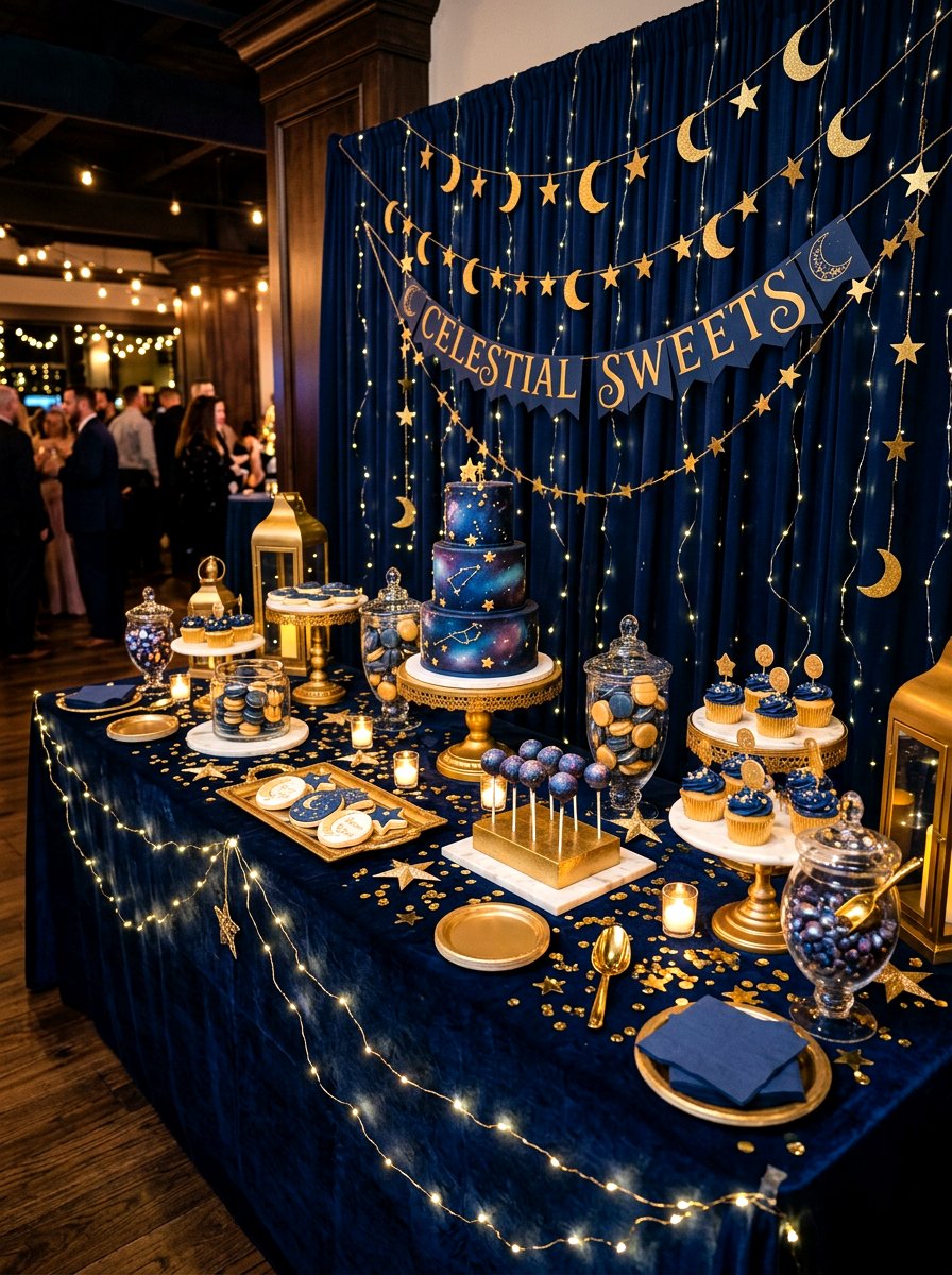 Celestial Stars Dessert Bar - 30 dessert station aesthetic ideas