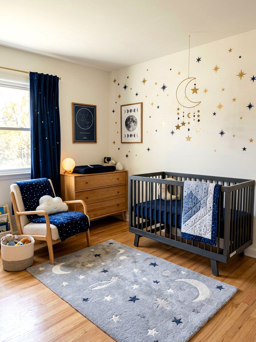 Celestial Theme Nursery - 30 gender neutral baby room ideas