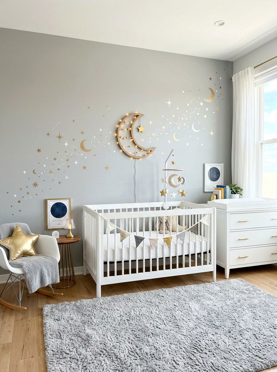 Celestial moon nursery - 30 boho nursery ideas