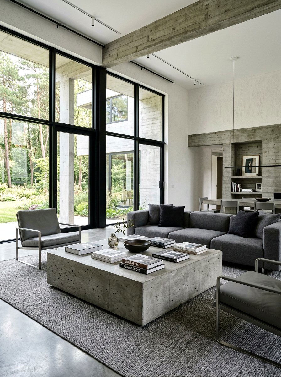 Cement Block Coffee Table - 30 oversized coffee table ideas