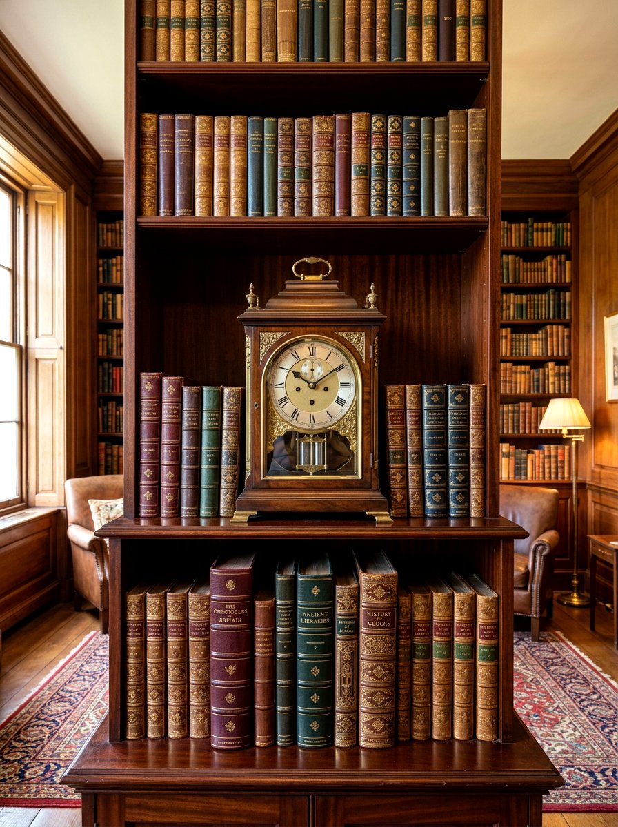 Centered Focal Point Arrangement - 30 organizing a bookshelf ideas