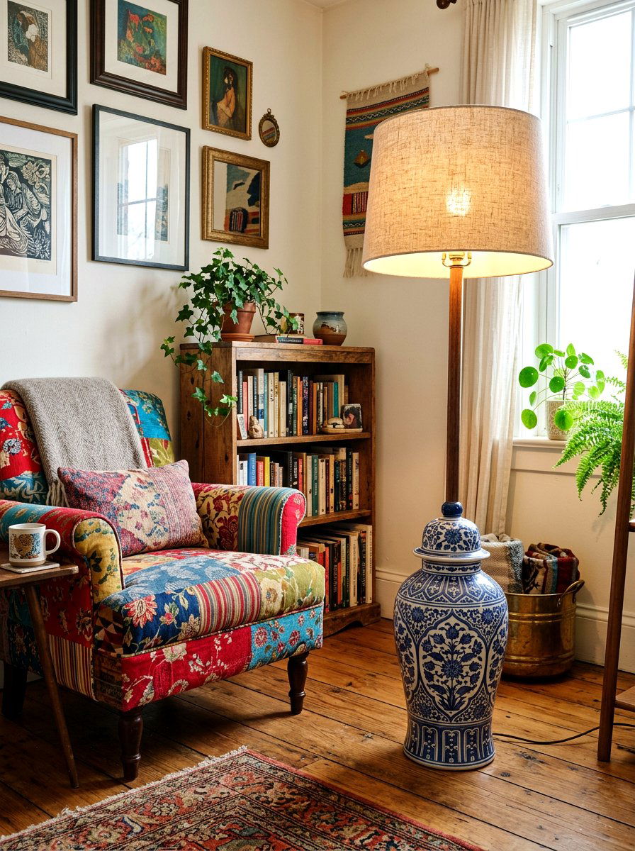 Ceramic Base Floor Lamp - 30 floor lamp corner ideas