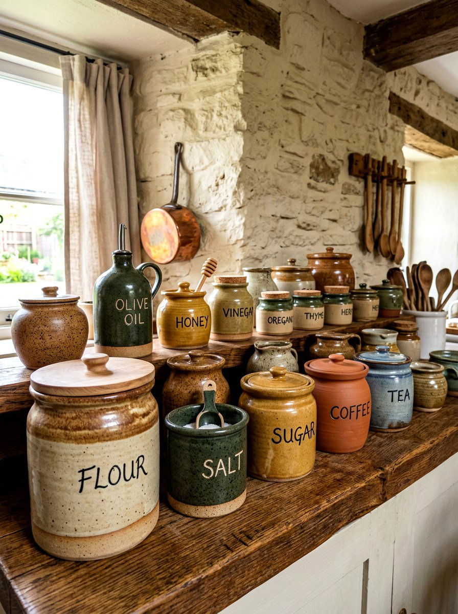 Ceramic Food Crocks - 30 zero waste pantry ideas