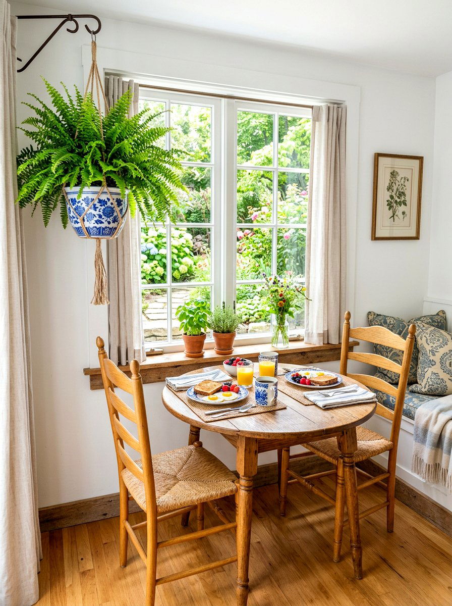 Ceramic Hanging Fern - 30 hanging fern indoor ideas