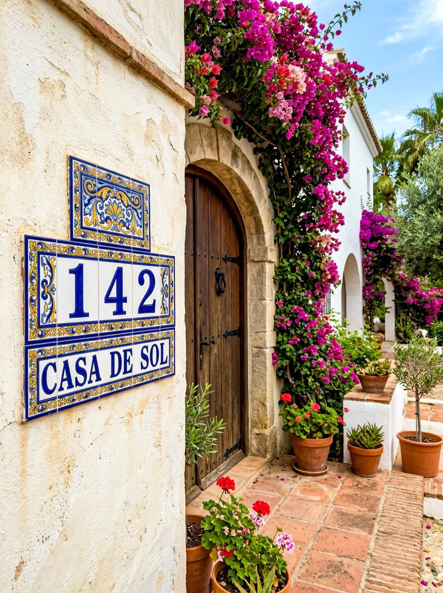 Ceramic House Number Tile - 30 house number sign ideas luxury