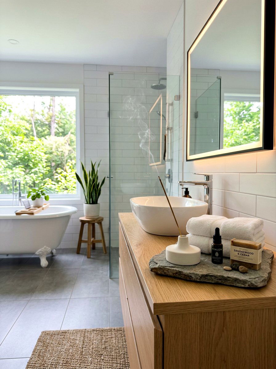 Ceramic Incense Holder - 30 sound bath bathroom ideas