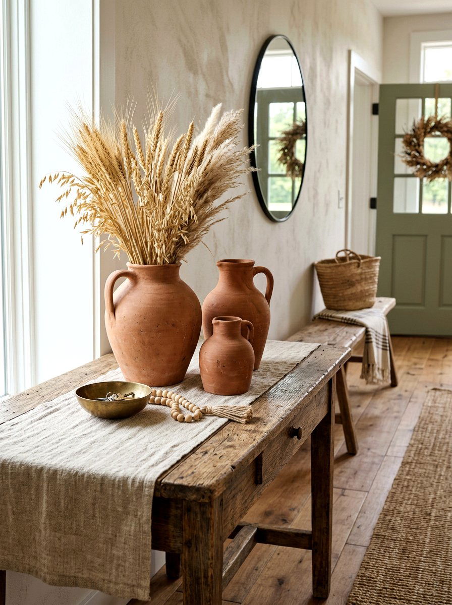 Ceramic Jug Styling - 30 designer entry table decor ideas