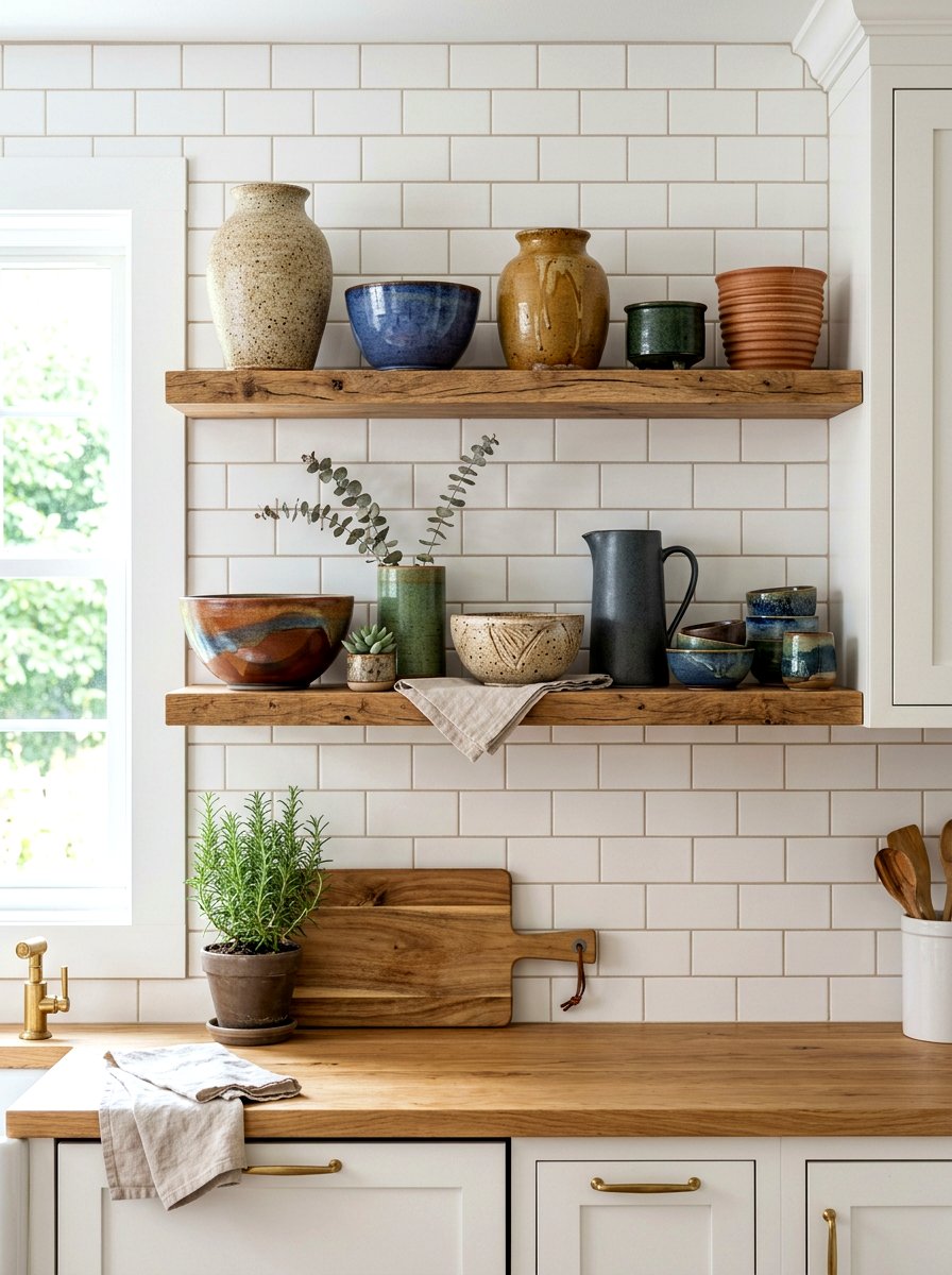 Ceramic Pottery Display - 30 analog home decor ideas