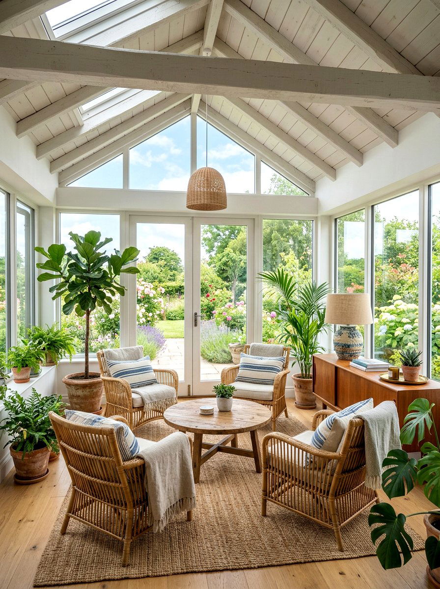 Ceramic Table Lamp - 30 sunroom lighting ideas
